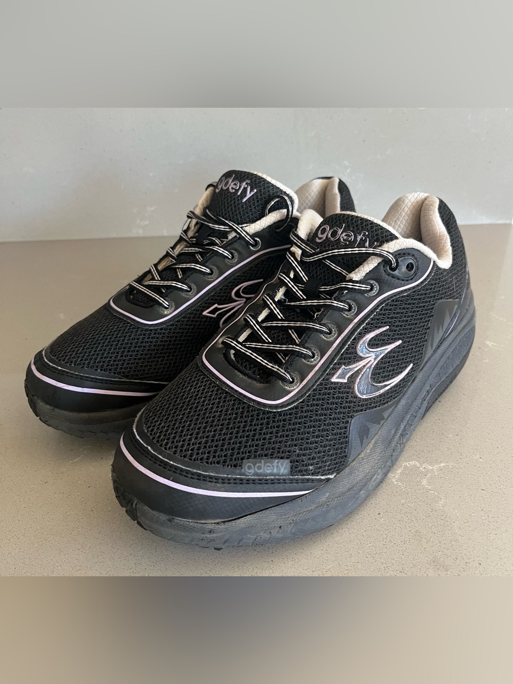 GDEFY Women’s 10 Black Purple Gravity Defyer Comfort Fit ION Athletic Shoes - Picture 4 of 12